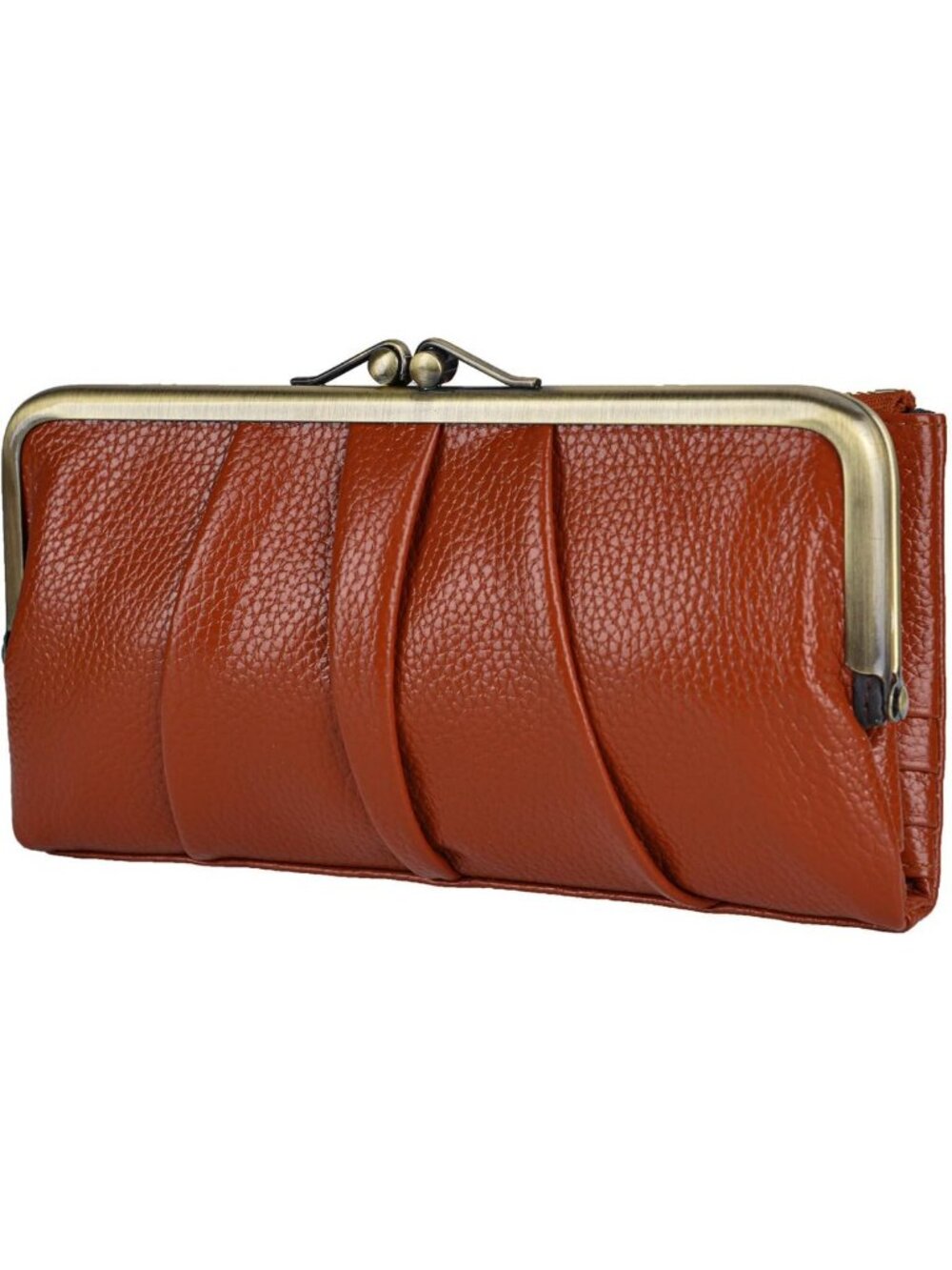 RFID Blocking Leather Clutch Wallet for Women, Bifold Credit Card Holder & Coin